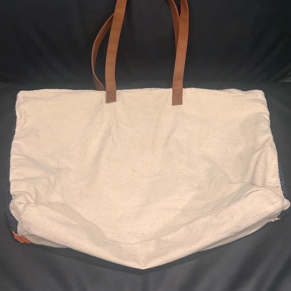 Rays for Days Striped Shorebreak Weekender Tote Bag EUC 🧡 - Picture 5 of 5